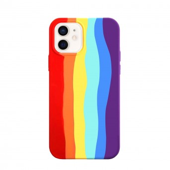 Funda silicona iPhone 12/12 Pro Rainbow Pride Griibi