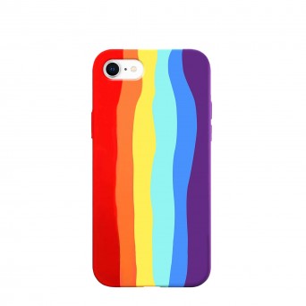 Capa silicone iPhone 7/8/SE 2 gen Rainbow Pride Griibi