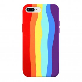 Capa silicone iPhone 7 Plus/8 Plus Rainbow Pride Griibi