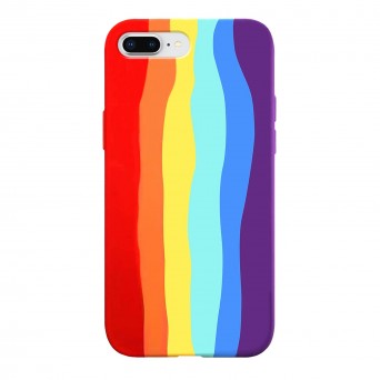 Capa silicone iPhone 7 Plus/8 Plus Rainbow Pride Griibi