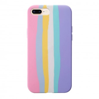 Funda silicona iPhone 7 Plus/8 Plus Rainbow Pastel Griibi