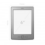 Amazon Kindle 4 6" (2011) 4 Gen 256 MB 2 GB WLAN Grau Grade C