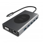 USB-C Dock Station Griibi Prateado Novo