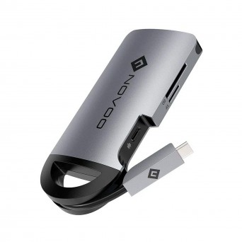 Dock Station USB-C Novoo Prateado Novo