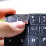 Autocolantes Teclado Portugus Preto Novo