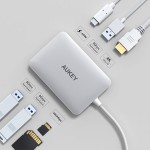 USB-C-Dockstation AUY CB-C59 Silber Novo