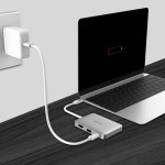 USB-C Dock station Aukey CB-C59 Prateado Novo