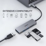 USB-C Dock Station Aukey CB-C63 Silver Novo