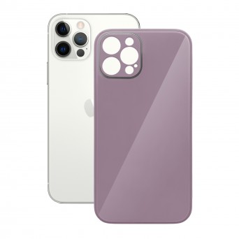 Coperchio posteriore della copertura del silicone in acrilico Griibi iPhone 12 Pro Lilla Mystic Novo