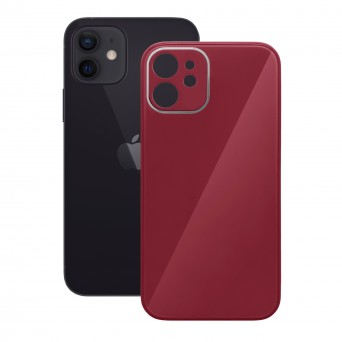 Siliconen Cover Achterdeksel in Acrylic Gribi iPhone 12 Rood Novo