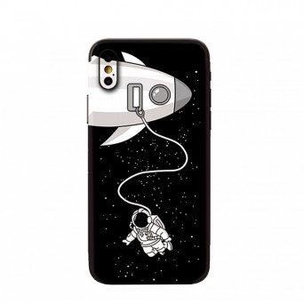 3D Rckenschutz Handy Astronaut Raumschiff