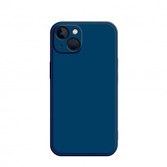 Couverture De Silicone Bleu iPhone 13