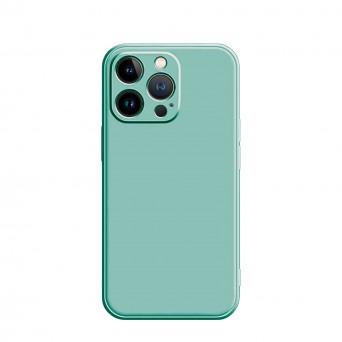 Cubierta De Silicona Turquesa Para iPhone 13 Pro Blue Turquoise