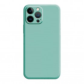 Capa Silicone iPhone 13 Pro Max Azul Turquesa