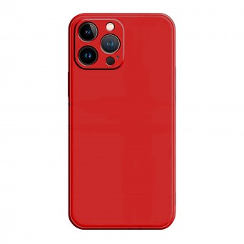 iPhone 13 Pro Max Red Silicon Capa