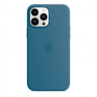 Capa Silicone iPhone 13 Pro Max Azul Celeste Apple