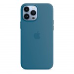 Capa Silicone iPhone 13 Pro Max Azul Celeste Apple