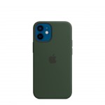 Custodia in silicone verde Cipro per Apple iPhone 12 Mini