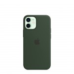 Custodia in silicone verde Cipro per Apple iPhone 12 Mini