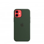 Custodia in silicone verde Cipro per Apple iPhone 12 Mini